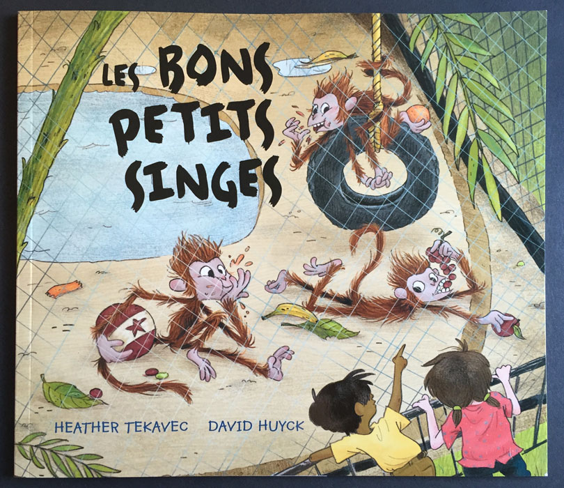cover for French edition, Les bons petits singes